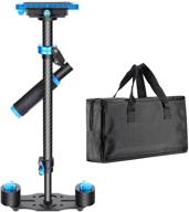 neewer carbon fiber handheld stabilizer - 24"/60cm with quick release plate, 1/4" and 3/8" screws - supports dslr and video cameras up to 6.6lbs/3kg logo