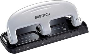 img 4 attached to 🔒 BOSTITCH inPRESS 20 Reduced Effort Three-Hole Punch (Silver/Black) - Efficient and Reliable