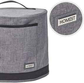 img 1 attached to 🍲 HOMEST Dust Cover for Instant Pot 6 Quart with Pockets, Insulated Pressure Cooker Cover Featuring Easy-to-Clean Lining, Grey