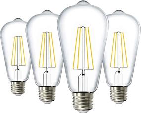 img 4 attached to 🌟 Enhance Your Space with Sunco Lighting's Vintage Filament Decorative Collection