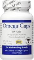 enhance your medium dog's health with omega-caps - omega 3, vitamins, minerals, antioxidants - boost immune system, joint, heart, and brain health - 60 softgel capsules logo