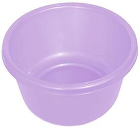 img 1 attached to 💜 YBM Home 1148 Round Plastic Wash Basin in Vibrant Purple