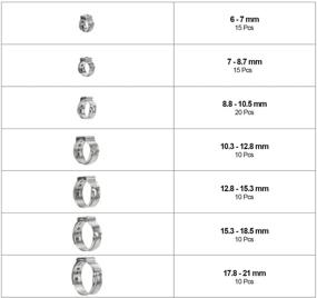 img 2 attached to 🔒 DYWISHKEY 304 Stainless Steel Single Ear Hose Clamps with Pincers Kit (90 PCS): Secure and Convenient Clamping Solution for Multiple Applications