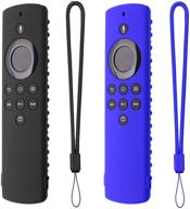 hi color fir stick lit remote cover f stick lit firesticksticktv controller cover silicone skin tv remote cover lite silicone remote control case (black blue) logo