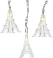 efficient and elegant: kurt adler battery-operated set of 10 warm white eiffel tower lights logo