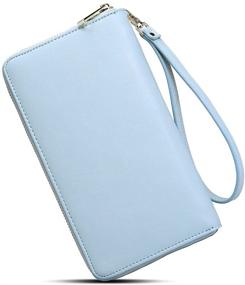 img 4 attached to CLUCI Womens Leather Organizer Wristlet Women's Handbags & Wallets