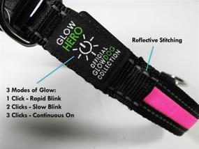 img 3 attached to GlowHERO LED Light Up Dog Collar - The Original Glow Collar - High Visibility LED Dog Collar with 3 LED Modes for Increased Safety and Durability