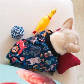 img 3 attached to 🐶 CuteBone Soft Puppy Pajamas Cute Dog Pjs Jumpsuit Pet Clothes Apparel" - "Adorable Soft Puppy Pajamas for Cute Dogs - Jumpsuit Pet Clothes Apparel by CuteBone