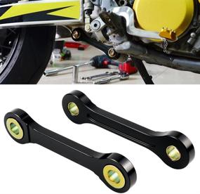 img 2 attached to 🔧 NICECNC Black 1.57" Rear Shock Absorber Lowering Suspension Drop Links Lower Kit for Suzuki DRZ400/E/S/SM 2000-2021, Kawasaki KLX400 2000-2019