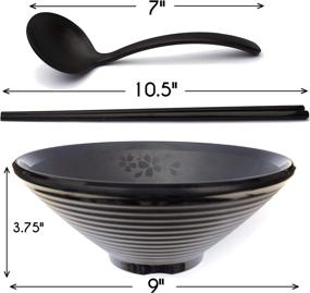 img 3 attached to 🥢 Japanese Melamine Chopsticks and Evovee Spoons for Perfect Pairing