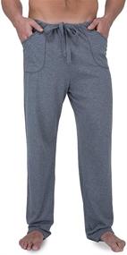 img 3 attached to 👖 Comfortable Men's Cotton Drawstring Lounge Pants by Cottonique: Premium Quality Men's Clothing