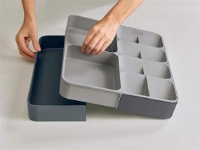 img 1 attached to 🗄️ Efficiently Organize Your Kitchen Drawer with Joseph Joseph DrawerStore Organizer Tray for Cutlery, Utensils, and Gadgets - Expandable and Stylish in Gray