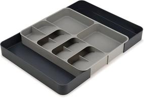 img 4 attached to 🗄️ Efficiently Organize Your Kitchen Drawer with Joseph Joseph DrawerStore Organizer Tray for Cutlery, Utensils, and Gadgets - Expandable and Stylish in Gray