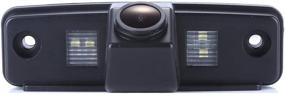 img 4 attached to 📷 Автомобильная камера заднего вида с высокой четкостью изображения и датчиком CCD: Камера с широким углом обзора, ночным видением и защитой IP68 для резервного копирования автомобиля с обратной камерой для Toyota Prado/Subaru Outback/Subaru Impreza WRX/Subaru Forester Tribeca SG MK2 SH MK3.