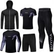 buyjya compression sleeve jacket wuxiu black men's clothing for active logo