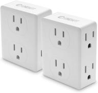 🔌 unidapt multi plug outlet splitter with 6 electrical outlets - 2-pack for home, office, and dorm logo