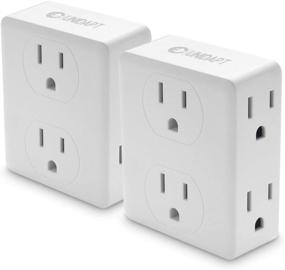img 4 attached to 🔌 Unidapt Multi Plug Outlet Splitter with 6 Electrical Outlets - 2-Pack for Home, Office, and Dorm