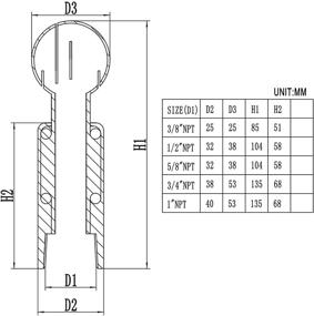 img 2 attached to 🔧 Dernord Stainless Threaded Hydraulics, Pneumatics & Plumbing: Optimal Cleaning Patterns for Effective Maintenance