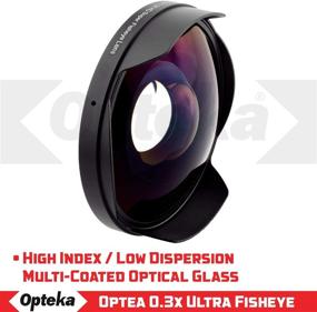 img 3 attached to 📹 Enhanced Opteka 0.3X HD Ultra Fisheye Lens for 58mm Digital Video Camcorders – Titanium Series