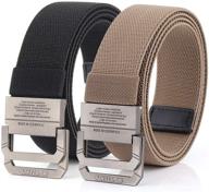 hoanan tactical elastic military gray fit men's accessories and belts logo