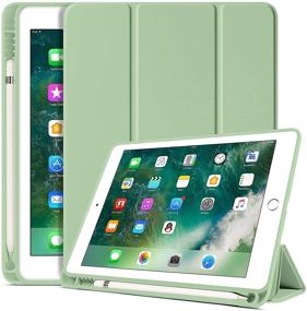 img 4 attached to 📱 BENTOBEN iPad 6th/5th Generation Case with Pencil Holder - Premium Protective Tablet Cover for Apple iPad 9.7 Inch | Auto Wake/Sleep, Folding Stand | 2018/2017 Models | Matcha Green