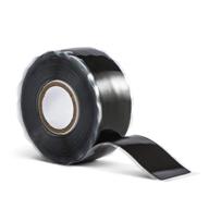 seal self fusing silicone tape - 1 inch x 15 feet weatherproof for emergency repairs, pipeline/cable fixing (black) logo