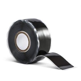 img 4 attached to Seal Self Fusing Silicone Tape - 1 Inch x 15 Feet Weatherproof for Emergency Repairs, Pipeline/Cable Fixing (Black)
