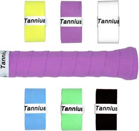 img 4 attached to 🎾 Tannius Tennis Racket Grip Tape: 6 Pack of Tacky Tennis Grips for Enhanced Racquet Performance