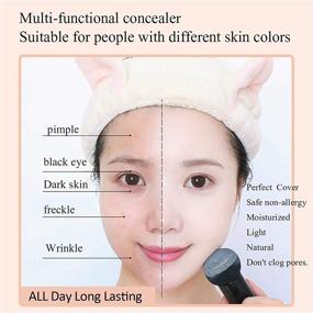 img 2 attached to Mushroom Head Air Cushion CC Cream: High Coverage Foundation for Oily Skin - Long Lasting, Waterproof, Brightening, Pore Minimizing, and Moisturizing - Includes Makeup Sponge