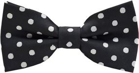 img 3 attached to 🎀 Handmade Pre-Tied Classic Red Boys' Bow Tie by Carahere - Stylish Accessories