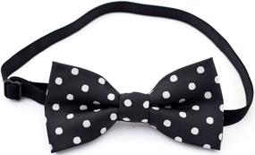 img 2 attached to 🎀 Handmade Pre-Tied Classic Red Boys' Bow Tie by Carahere - Stylish Accessories