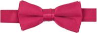 🎀 holdem solid satin adjustable pre-tied bow ties for boys' accessories logo