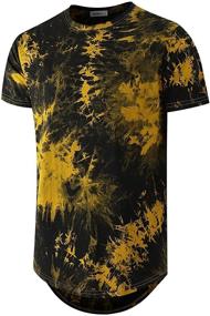 img 4 attached to Vibrant WEMELY Yellow Tie Dye T Shirts for Men - Stylish Clothing and Tanks