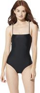 speedo square onepiece swimsuit persimmon logo