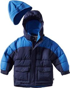 img 2 attached to 🧥 Rothschild Two Tone Puffer Jacket for Big Boys