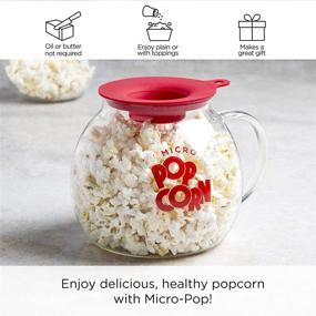 img 3 attached to 🍿 Epoca Inc. EKPCM-0025 Ecolution Micro-Pop Popper, Glass Microwave Popcorn Maker with Versatile Lid, 3 Quart