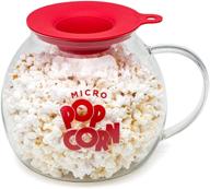 🍿 epoca inc. ekpcm-0025 ecolution micro-pop popper, glass microwave popcorn maker with versatile lid, 3 quart логотип