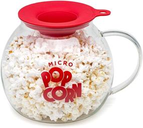 img 4 attached to 🍿 Epoca Inc. EKPCM-0025 Ecolution Micro-Pop Popper, Glass Microwave Popcorn Maker with Versatile Lid, 3 Quart