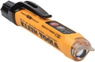 🔦 klein tools ncvt3p: dual range non contact voltage tester with flashlight, audible & led alarms - 12 to 1000v ac pen, pocket clip logo