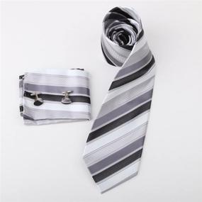 img 2 attached to 🧣 PH1070 Striped Handkerchiefs Cufflinks by Epoint