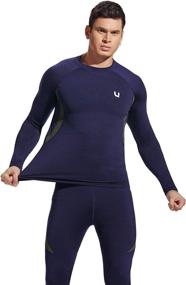 img 3 attached to UNIQUEBELLA Thermal Underwear Fleece Drying Outdoor Recreation for Climbing