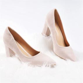 img 1 attached to Heel World Women's Pointed Pumps 👠 - Stylish Women's Shoes for Fashionable Pumps