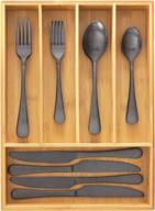 🎍 bamboo flatware and utensil drawer organizer for optimal organization логотип