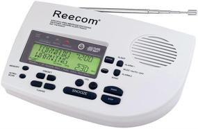 img 1 attached to 📻 Радио погоды Reecom R-1650D AM/FM: непобедимая 185-часовая резервная батарея, объем сирены 24, обнаружение EOM, отображение сообщения о событии и времени