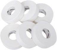 🏑 arc hockey tape - 6 pack of extra long rolls in black, clear, and white varieties логотип