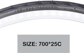 img 1 attached to 🏻 MOHEGIA Road Bike Tire, 700x23/25C Folding Replacement Tire for Road Bicycles