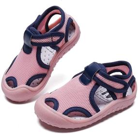 img 2 attached to 👣 Qtolo Toddler Sandals Boys/Girls: Quick-Dry Sport Beach Water Shoes – The Perfect Outdoor Footwear!