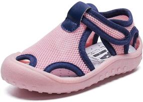 img 4 attached to 👣 Qtolo Toddler Sandals Boys/Girls: Quick-Dry Sport Beach Water Shoes – The Perfect Outdoor Footwear!