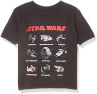 star wars boys' spaceships x-wing tie fighter t-shirt: the ultimate galactic apparel for young jedi logo