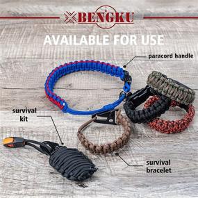 img 3 attached to 🌄 BENGKU Heavy-duty 550lb Paracord/Parachute Cord - 50ft and 100ft - Mil-SPEC (MIL-C-5040-H)